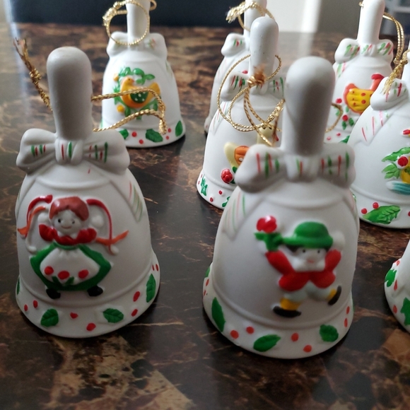 JC Penney Twelve Days of Christmas Vintage Bell Ornament Collection -Missing - Picture 2 of 7